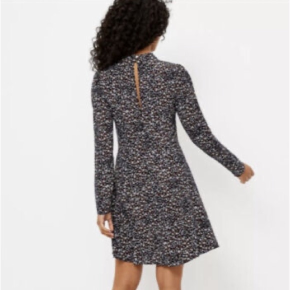 Ann Taylor LOFT Floral Mock Neck Dress - Picture 2 of 12